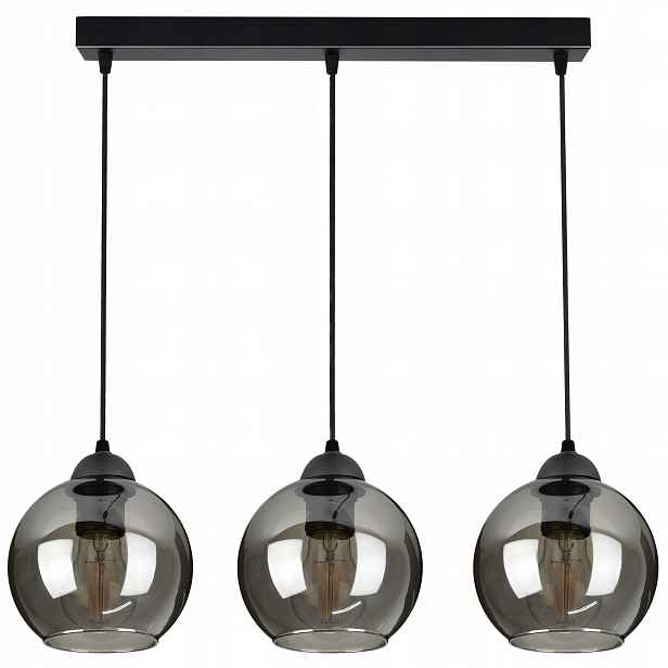 Skleněná závěsná stropní lampa Led Kule