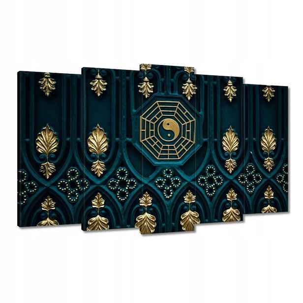 Obrazy 100x60 Abstrakce Zlatá harmonie