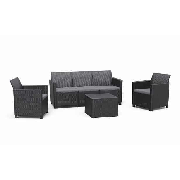 KETER Zahradní set CLARA 5 storage table | grafit
