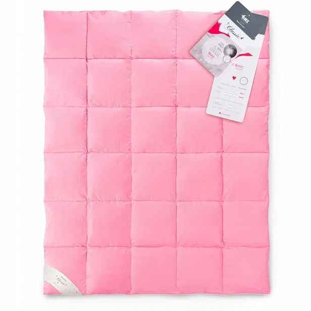 Přikrývka Husí Peří 70% 155x200 Basic Celoroční 1200 g růžová
