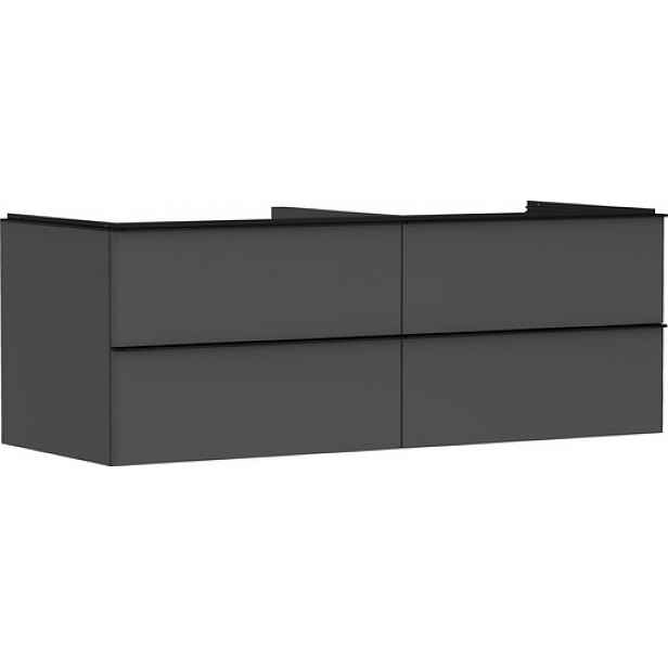 Skříňka pod umyvadlo pod desku Hansgrohe Xelu Q 136x49,5x55 cm šedá matná 54087670