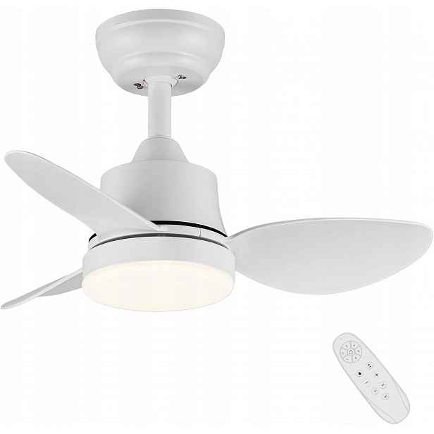 Stropní ventilátor s Led osvětlením Newday 61 cm dálkový ovladač, bílý