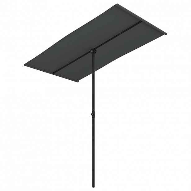 vidaXL Zahradní slunečník s hliníkovou tyčí 180 x 110 cm antracitový