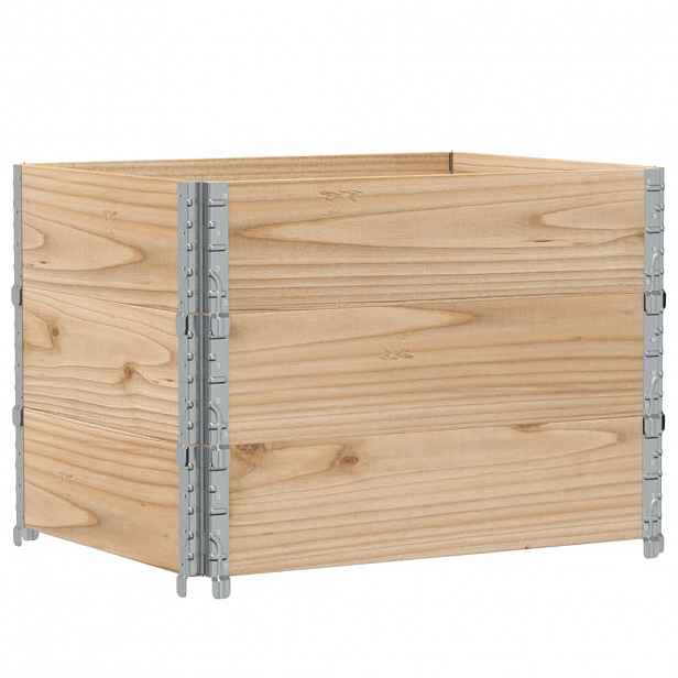 vidaXL Zahradní truhlík 80 x 60 cm masivní borové dřevo