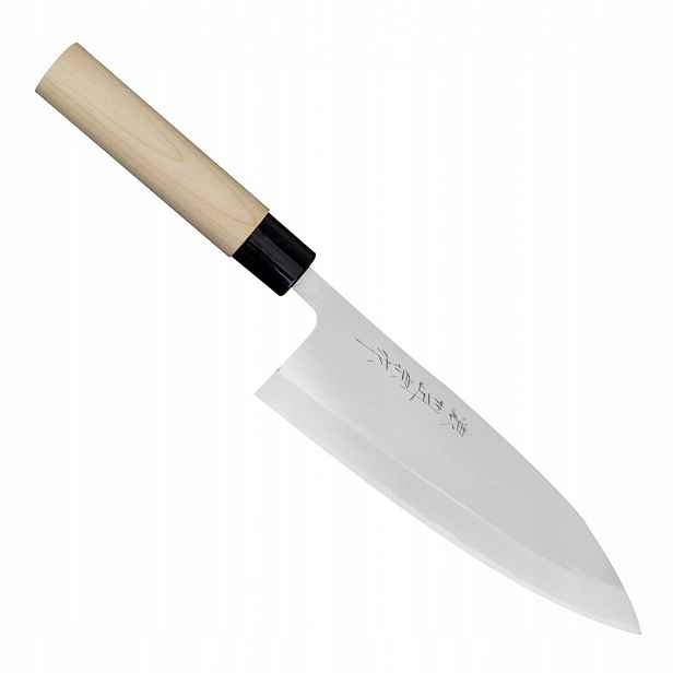 Satake Shirogami#2 Pro Japonský ostrý Nůž Deba na filetování 21 cm