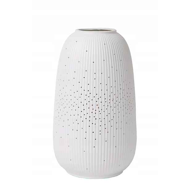 Porcelánová stolní lampa bílá E14 24 cm Flores IP20 Lucide