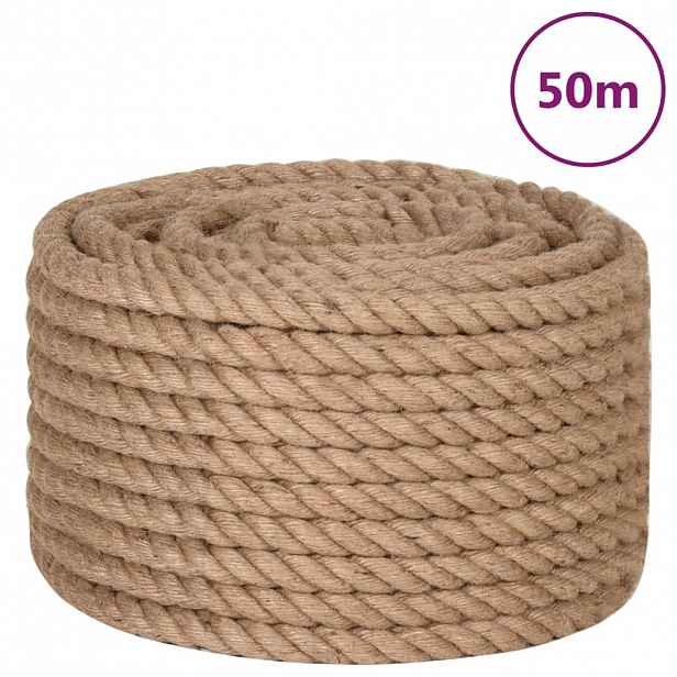 vidaXL Lano 100% juta 20 mm 50 m