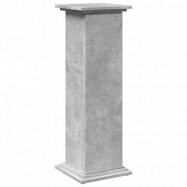 vidaXL Výstavní stojan s úložným prostorem betonově šedý 31x30x90 cm
