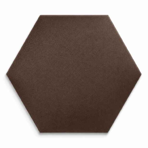 Čalouněný nástěnný panel HEXAGON více rozměrů hnědá MyBestHome Rozměr: 30x26 cm