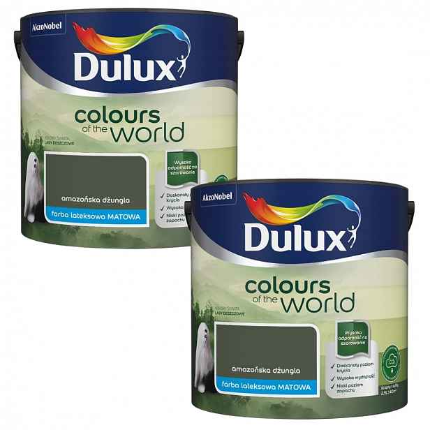Set Dulux Barvy Světa 2x2,5 Latexová Emulze Amazonská Džungle 5L
