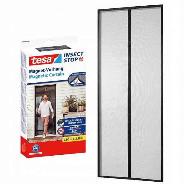 Tesa Moskytiéra magnetická samozavírací síť pro balkonové dveře 0,9 x 2,1 m