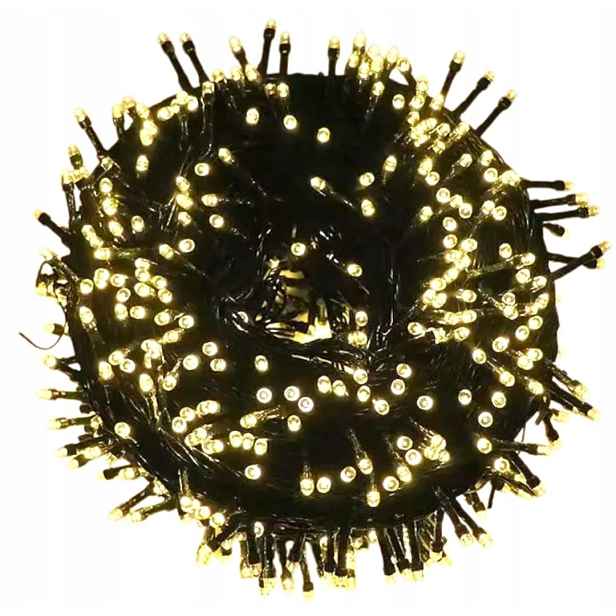 Led lampy Bílé Teplé 1000 Led 63 m Zlatá Galaxie
