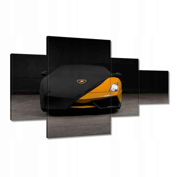 Obrazy 130x80 Oranžové auto