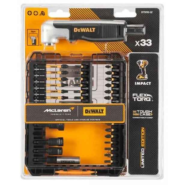 DeWALT - 33dílná sada bitů s pravoúhlým nástavcem, McLaren DT70782