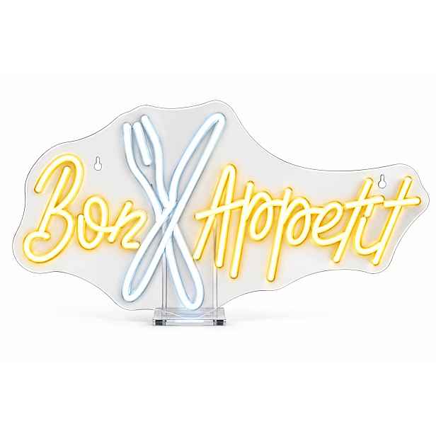 Neon Led Bon Appetit, stmívatelný, napájený přes Usb pro dekoraci stěn