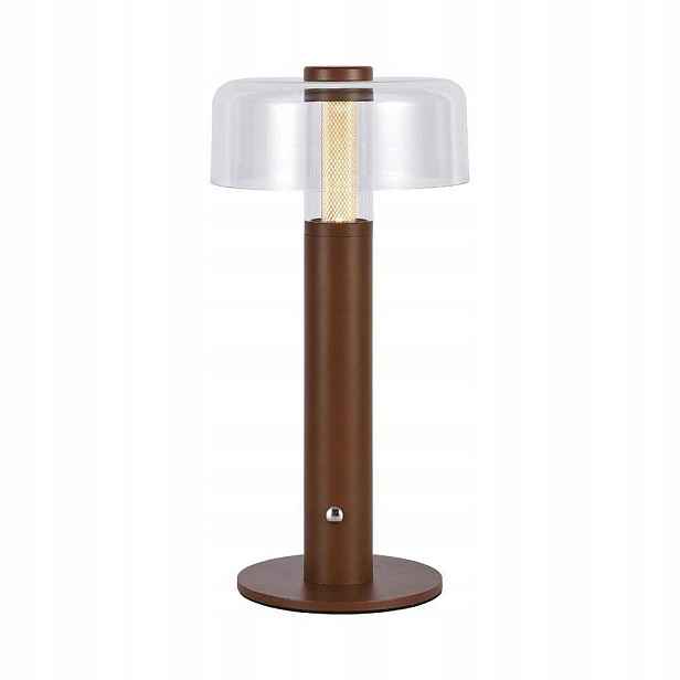 Stolní Led lampa Usb s akumulátorem 1W 100lm hnědá V-tac