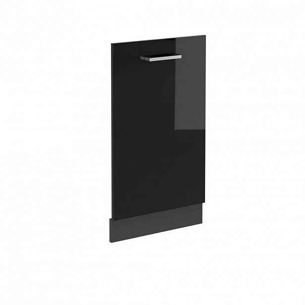 Vicco ČELNÍ PANEL MYČKY R-Line Černý vysoký lesk 45 cm bez pracovní desky