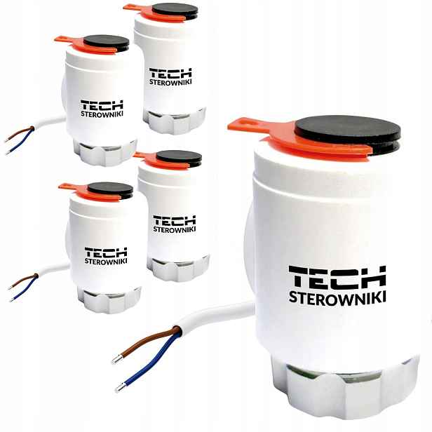Termoelektrický Pohon Pro Rozdělovač Tech M30X1.5 STT-230T 5 Kusů
