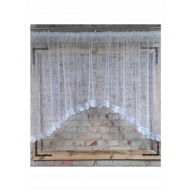 Záclona 300x120„Pružek-síťka“ oblouk, 8 cm květina
