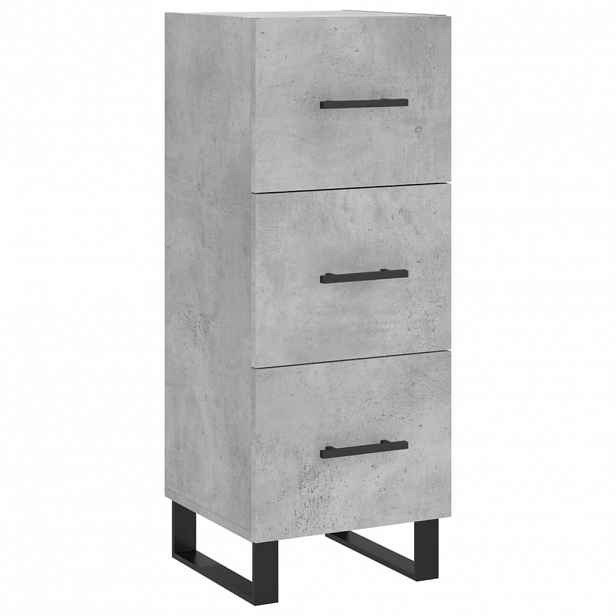 vidaXL Příborník betonově šedý 34,5 x 34 x 90 cm kompozitní dřevo