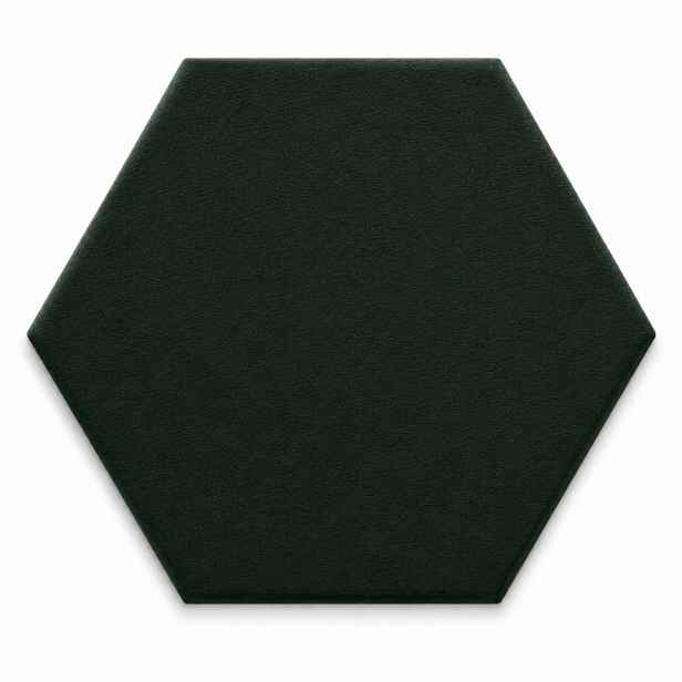 Čalouněný nástěnný panel HEXAGON více rozměrů lahvově zelená MyBestHome Rozměr: 30x26 cm
