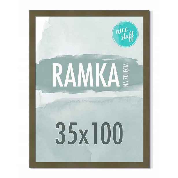 Rámeček 35x100 Rámeček Na Fotografie 100x35 Plakát Fotorámečky Zelená Oliva