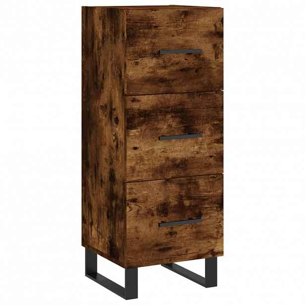 vidaXL Příborník kouřový dub 34,5 x 34 x 90 cm kompozitní dřevo