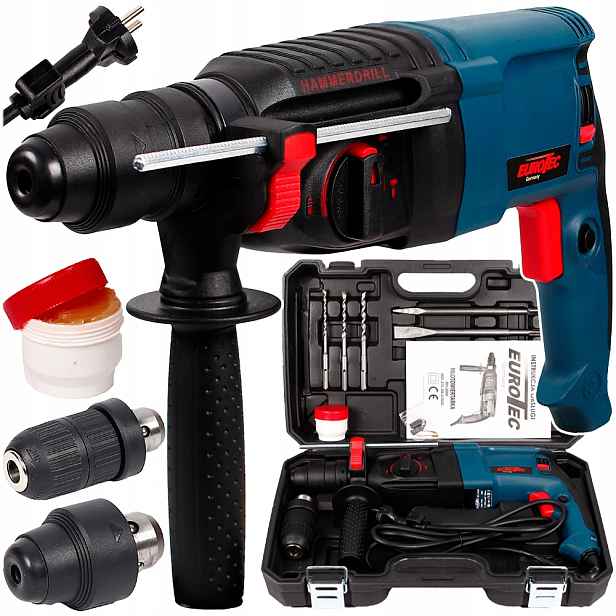 Vrtací Kladivo Příklepová Vrtačka Udar Sds+ 2600W Vrtací Kladivo Sada