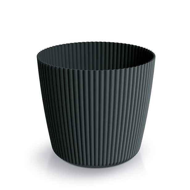 Prosperplast Květináč MILLA ROND uhelný, varianta 10,9 cm