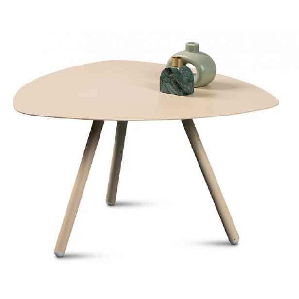 Stolek Mira, průměr 60 cm, béžový