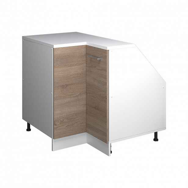 Vicco ROHOVÁ KUCHYŇSKÁ SKŘÍŇKA POD ŠIKMOU STŘECHU R-Line Sonoma 75.6 cm s 1 dveřmi, korpus skříně hloubka 60 cm