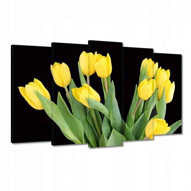 Obrazy 100x60 Žluté tulipány