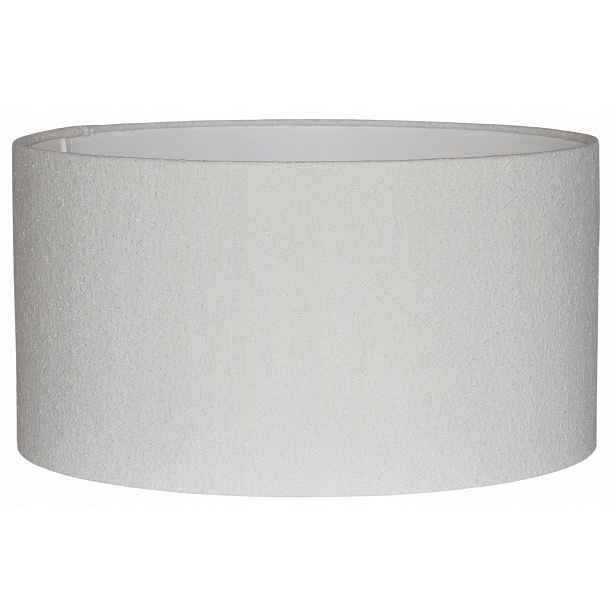 Stínidlo válec E27 bílé Boucle ⌀ 45 cm h25 Zavinovací okraje Venosa