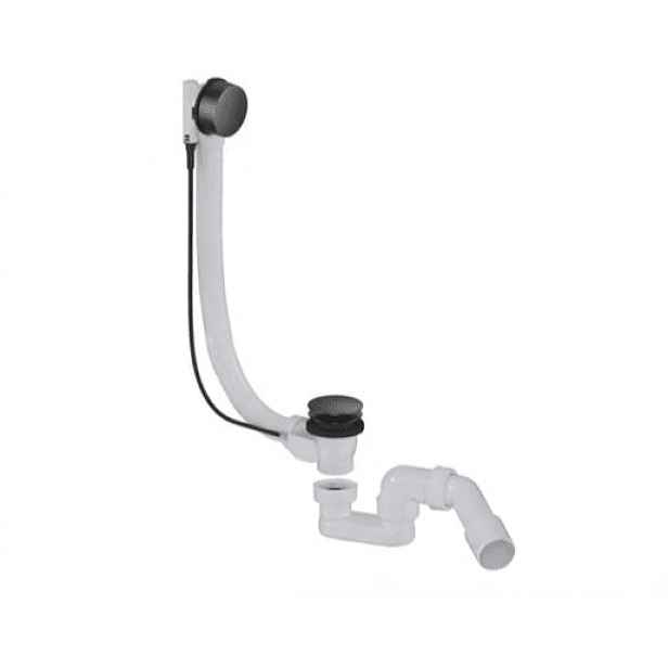 Vanový automat 52 mm DN40/DN50 SAT Aurum 40 cm, gun metal matný, plast SATAVA60BGM