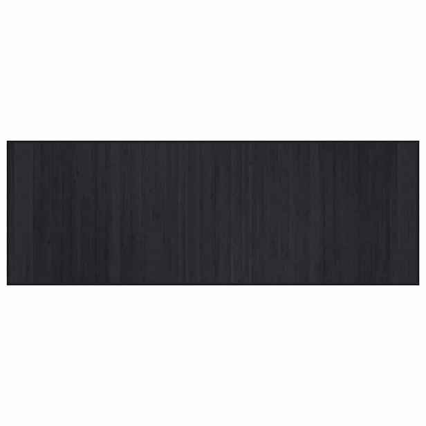 vidaXL Koberec obdélníkový černý 70 x 200 cm bambus