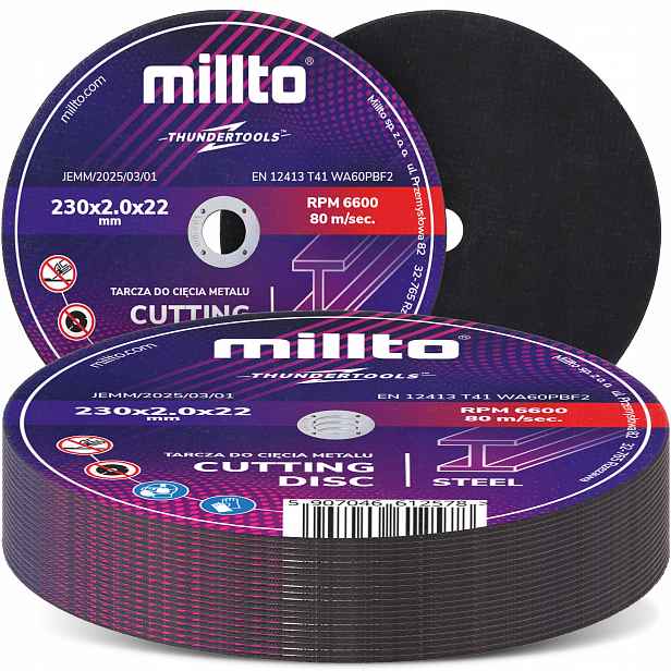 25 x Kotouč Na Řezání Kovu 230 x 2 mm Nerezová ocel Inox Alumnium Kotouč If-m