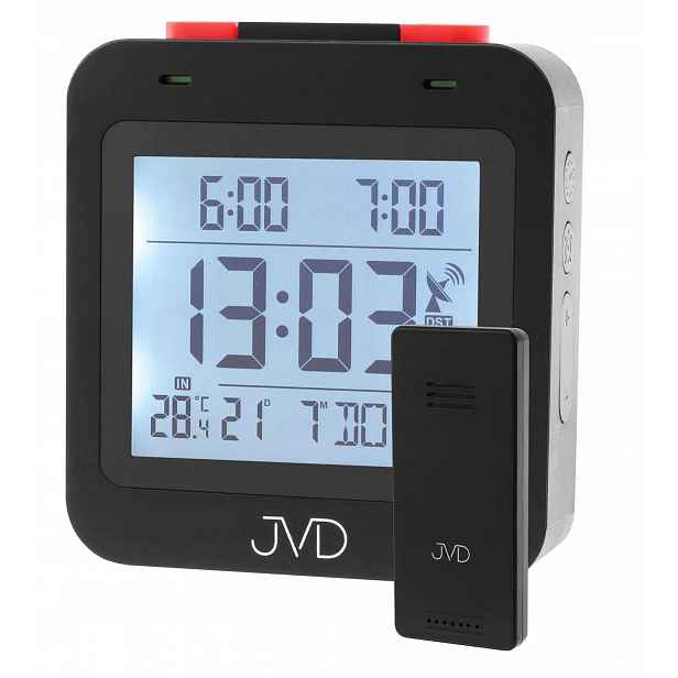 Budík S Teploměrem Jvd RB3552.2 Venkovní Sonda