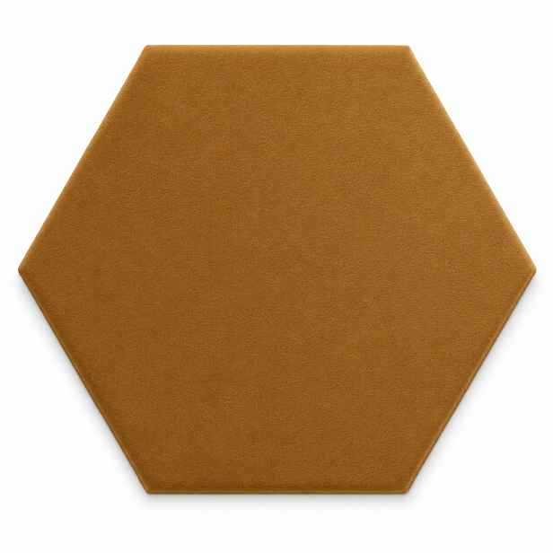 Čalouněný nástěnný panel HEXAGON více rozměrů hořčicová MyBestHome Rozměr: 40x35 cm