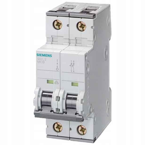 Siemens Circuit breaker Universal current 440V DC 400V Ac 10kA, 2-pólový, C