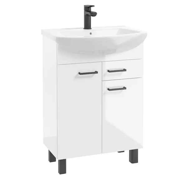 Skříňka s umyvadlem Novelty 50 cm bílý