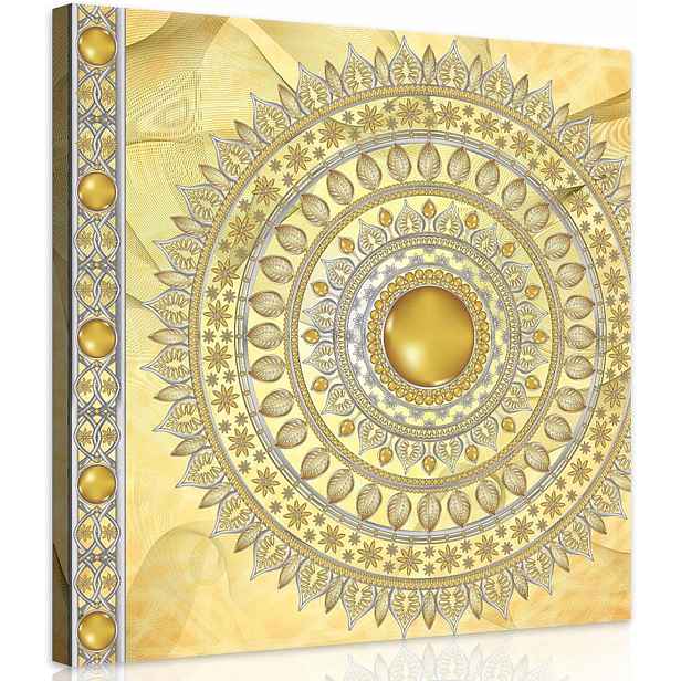 Obraz 80x80 Zlatá Mandala Harmonie a elegance pro váš domov