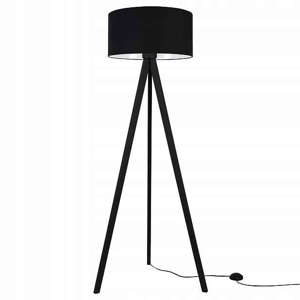 Stojací Lampa Podlahová Černá Trojnožka Stínidlo Do Ložnice Obývacího Pokoje Produkt Pl