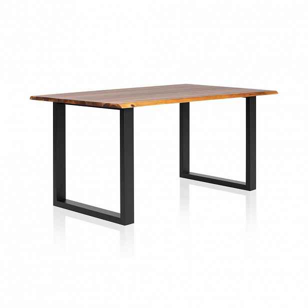 MID.YOU JÍDELNÍ STŮL, akácie, černá, koňaková, 180/90/77 cm
