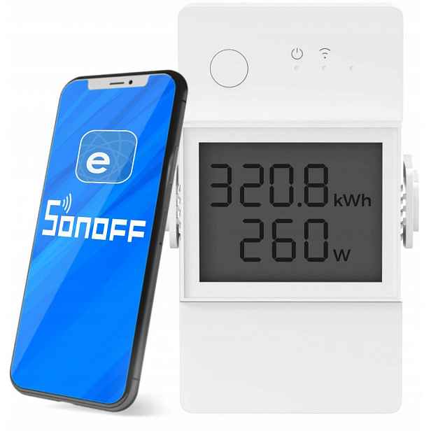 Sonoff Pow Elite POWR320D WiFi relé měření spotřeby proudu