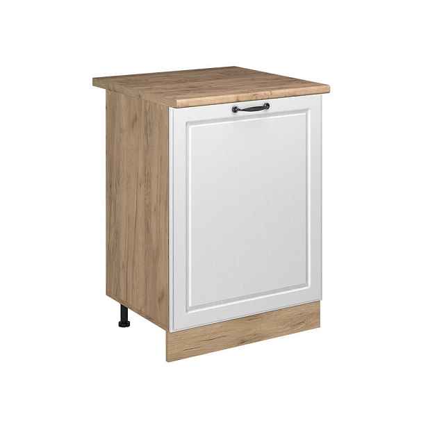 Vicco SPODNÍ SKŘÍŇKA KUCHYŇSKÉ LINKY R-Line, Bílý venkovský dům/Zlatý mocný dub, 60 cm s 1 dveřmi pracovná doska Dub Goldkraft