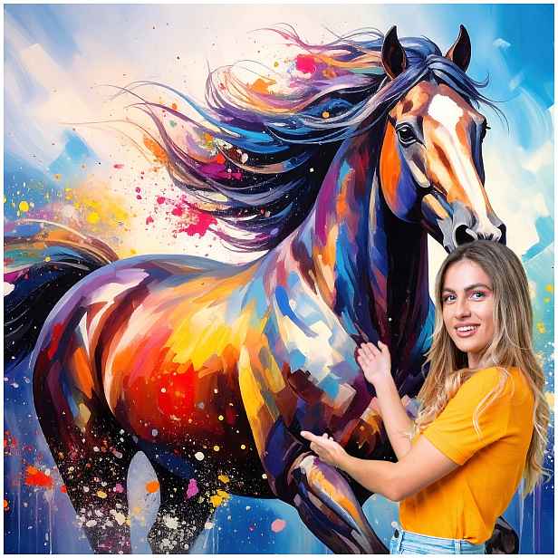 Fototapeta 3D Zvířata Kůň Koně 588x260 KK06W