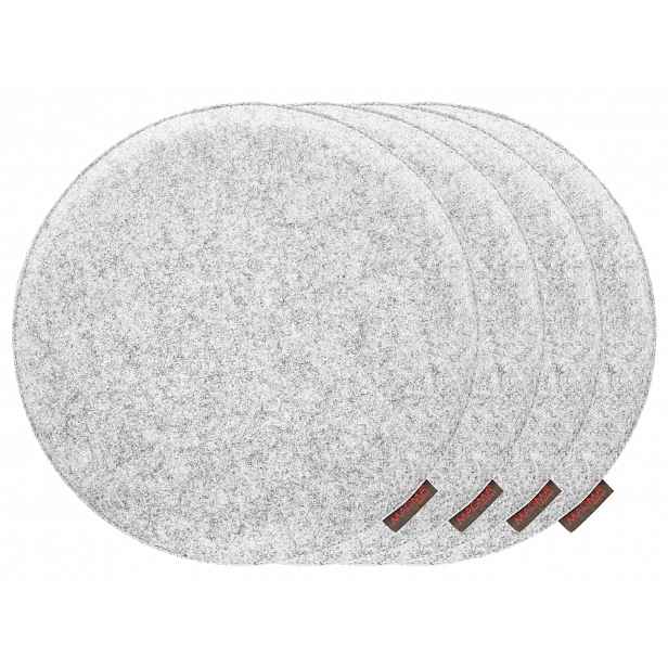 Magma Podsedák na židli Avaro, 4 kusy (kulatá, šedá)