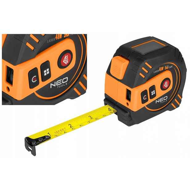 Neo Tools Laserový Dálkoměr S Rolovací Odměrkou 67-100