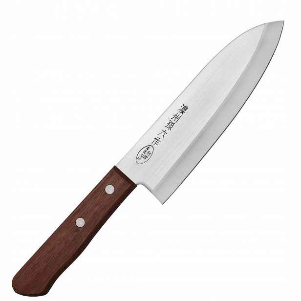 Satake Tomoko 420J2 Japonský ostrý kuchyňský Nůž Santoku na Zeleniny 17 cm