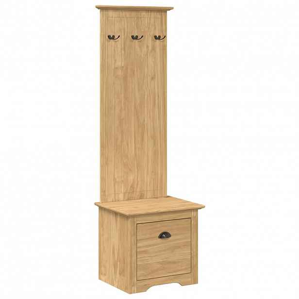 vidaXL Kabinet na chodbu BODO Medová hnědá 50 x 40 x 156,7 cm